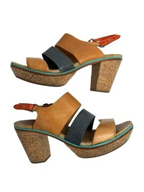 rag & bone | Strappy Colorblock Platform Heels 39